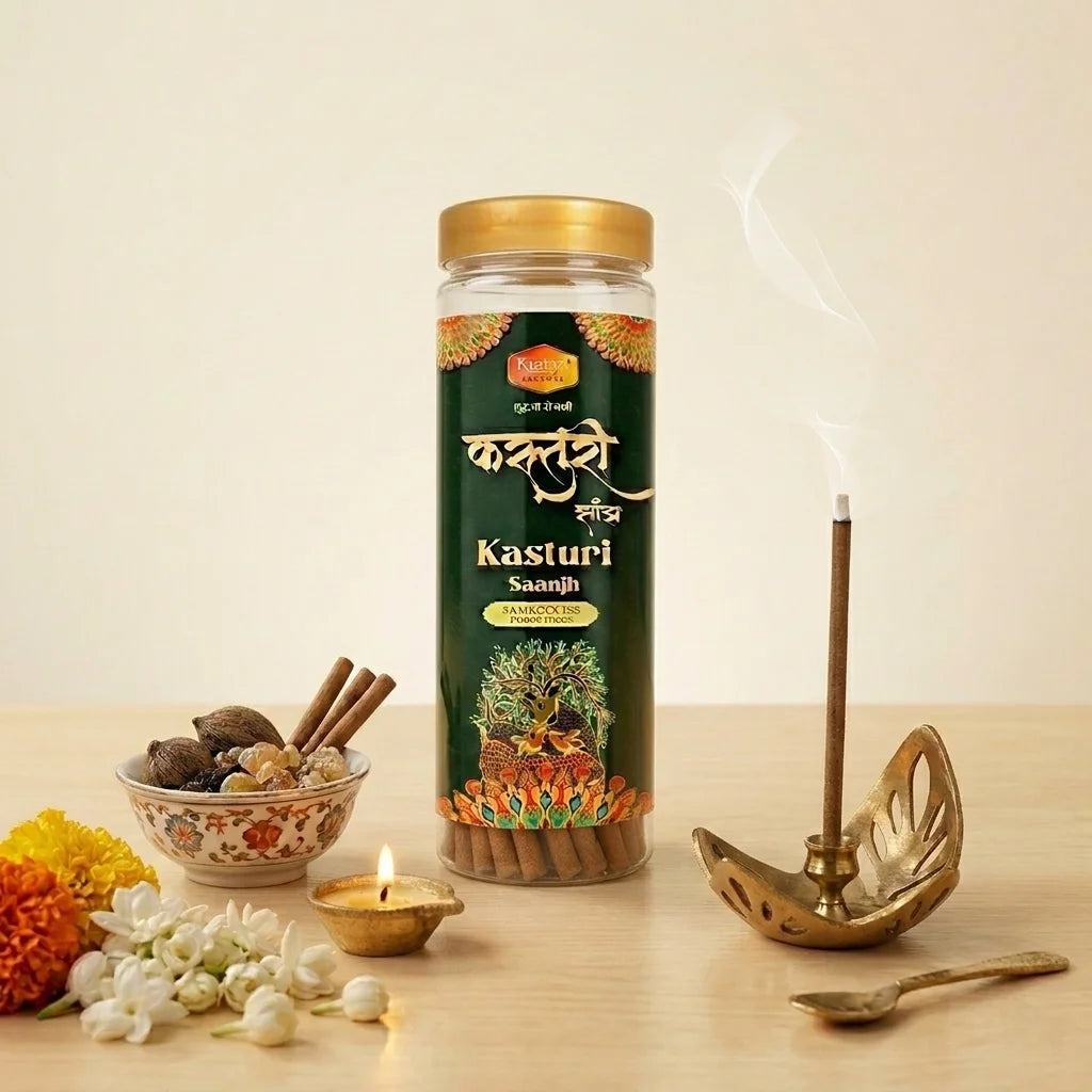 kaavya kasturi saanjh bambooless agarbatti
